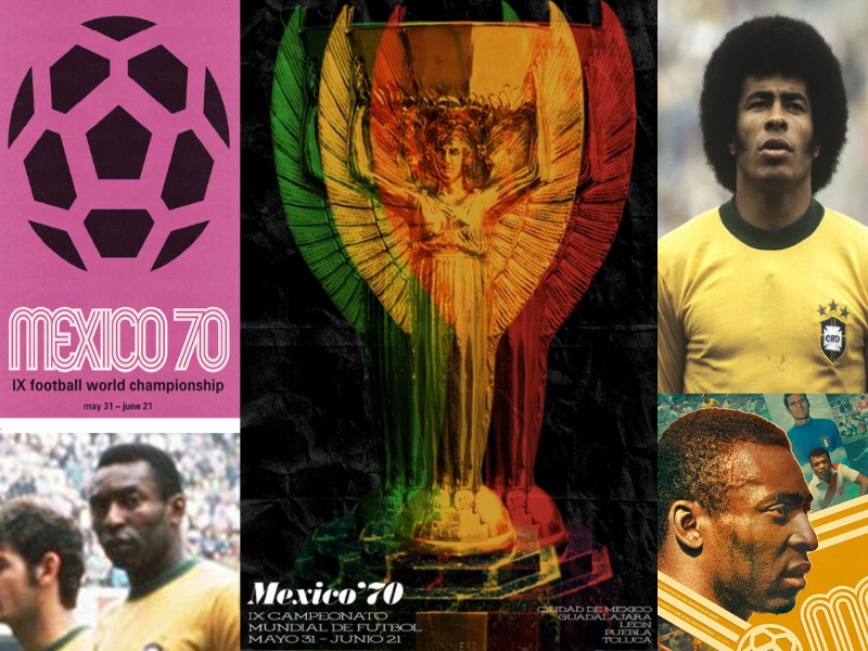 Photo Collage of the 1970 world cup