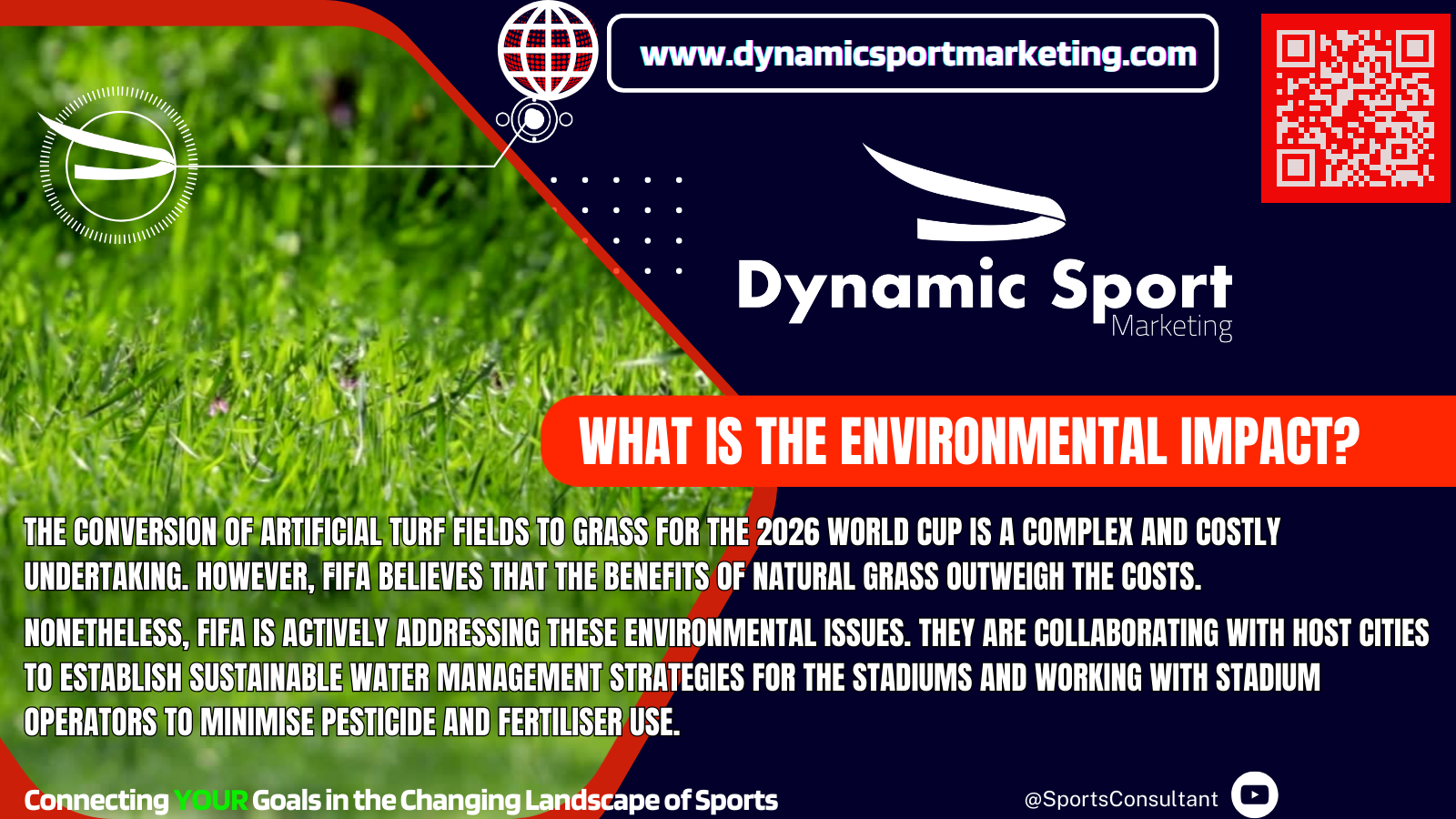 image of natural grass highlighting the conversion of artificial turf fields to grass for the 2026 World Cup is a complex and costly undertaking. However, FIFA believes that the benefits of natural grass outweigh the costs.