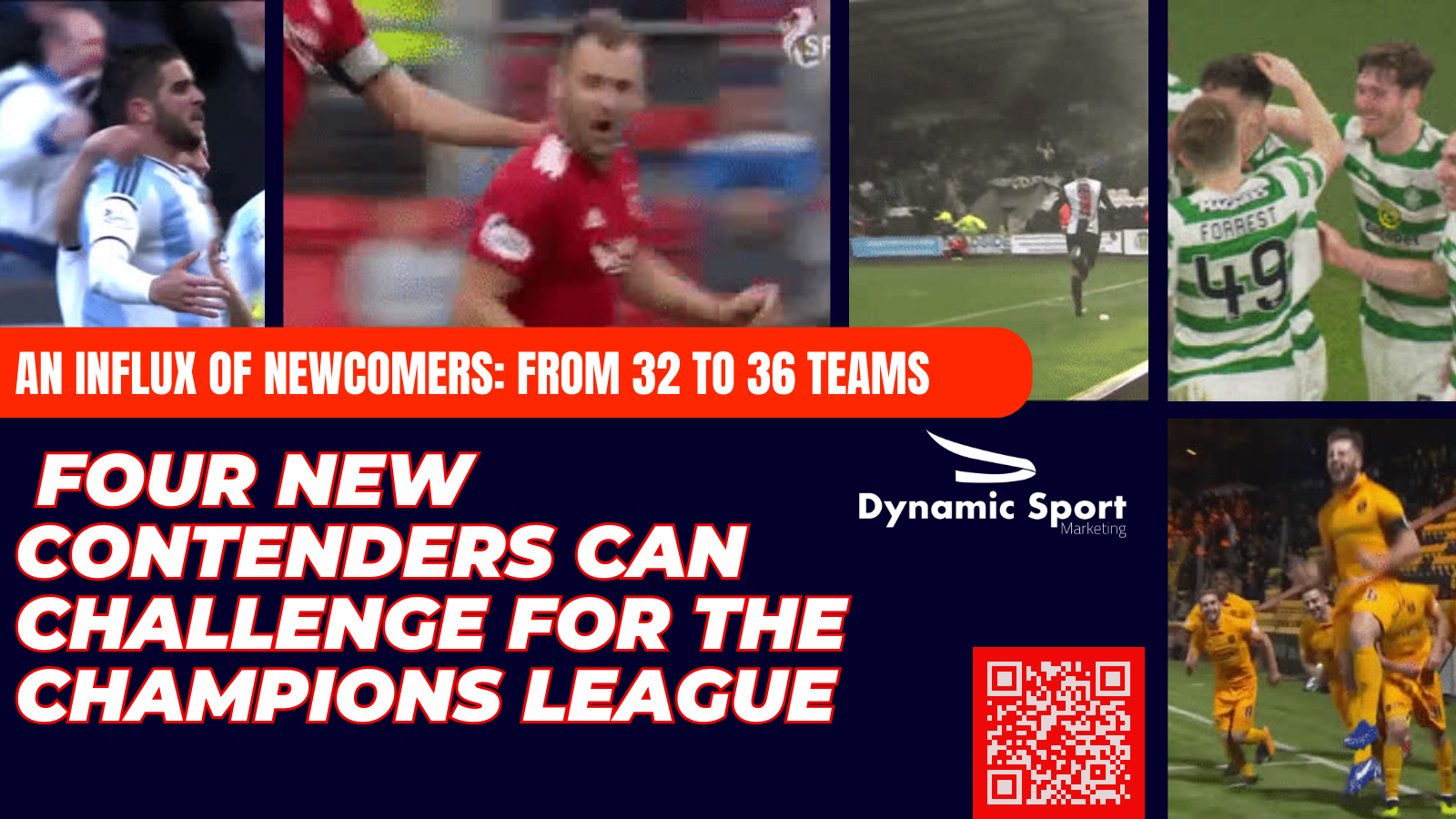 Four new contenders can challenge for the 4 new Champions League spots
